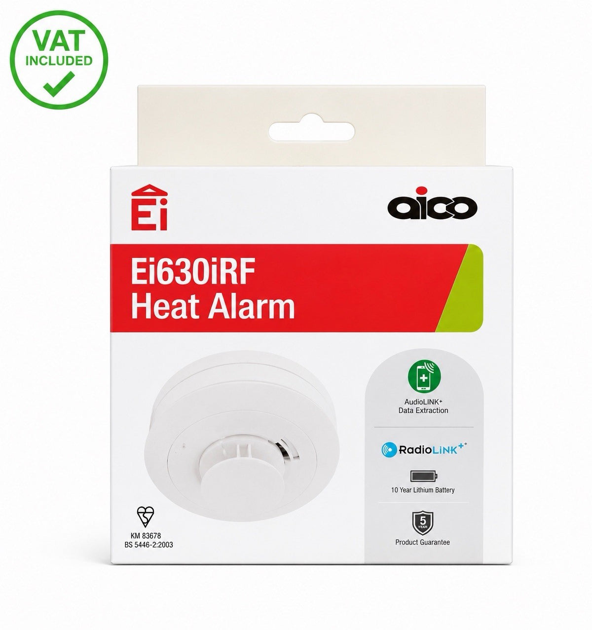 Aico Ei630iRF Heat Alarm RadioLINK+ Brand New Sealed 2035 Expiry VAT Included