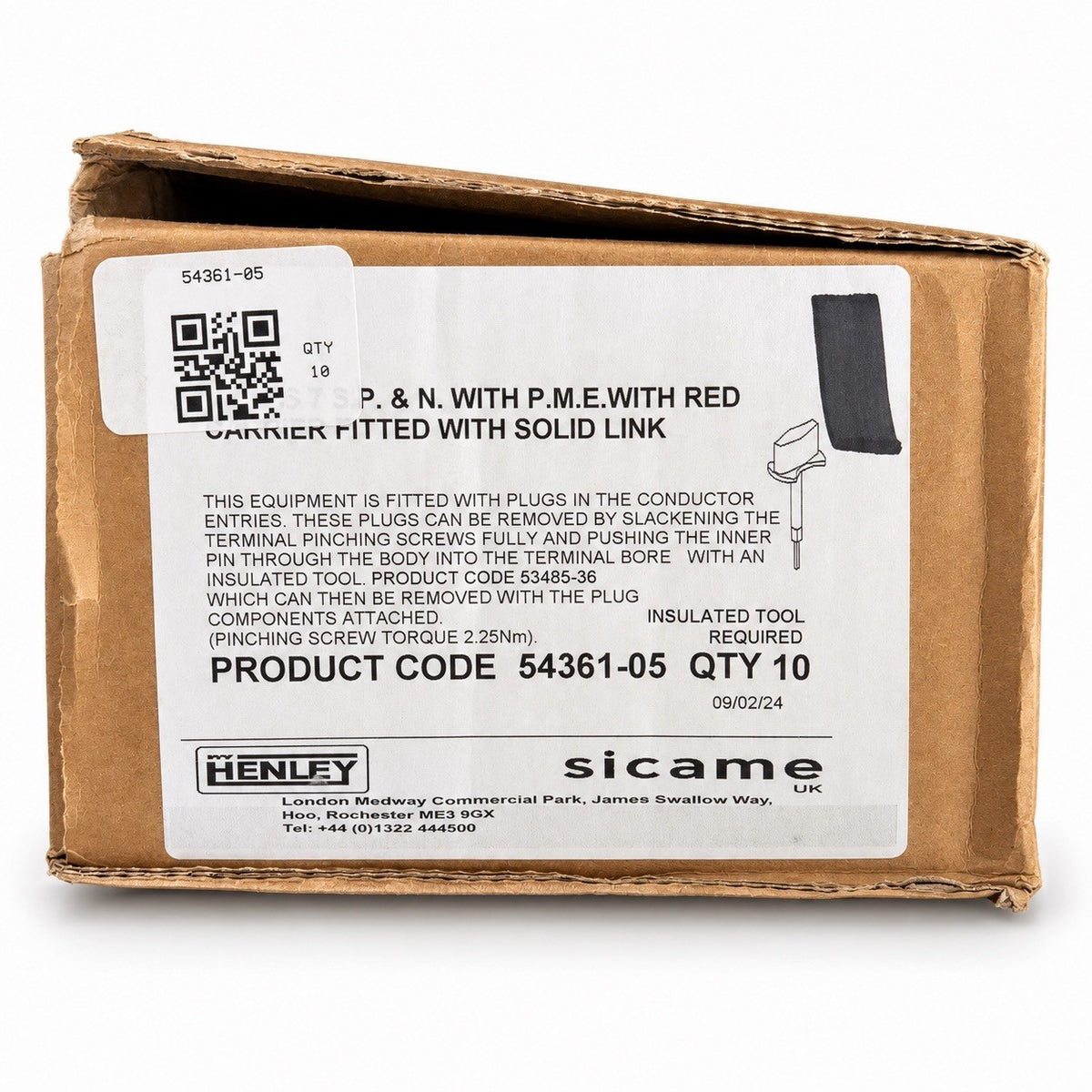 Henley 54361-05 Series 7 SP&N PME Service Isolator Red Solid Link
