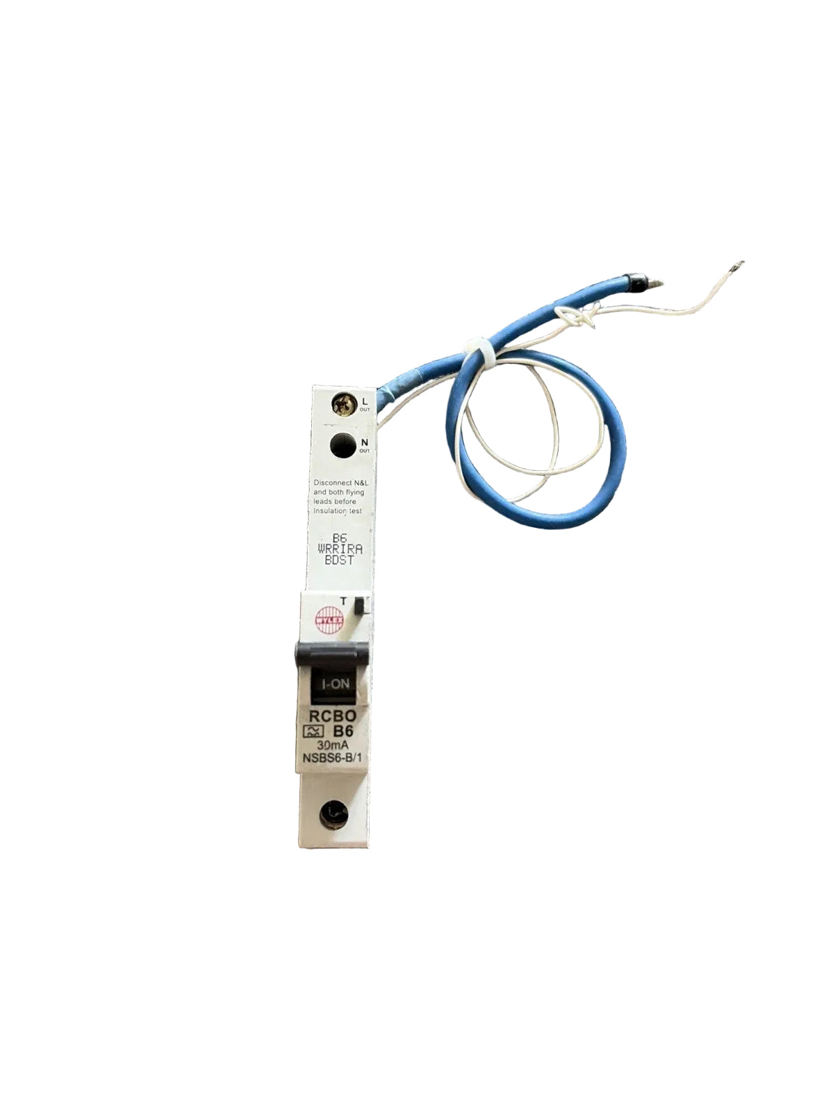 WYLEX 6 AMP CURVE B 6kA 30mA RCBO TYPE A NSBS6-B/1