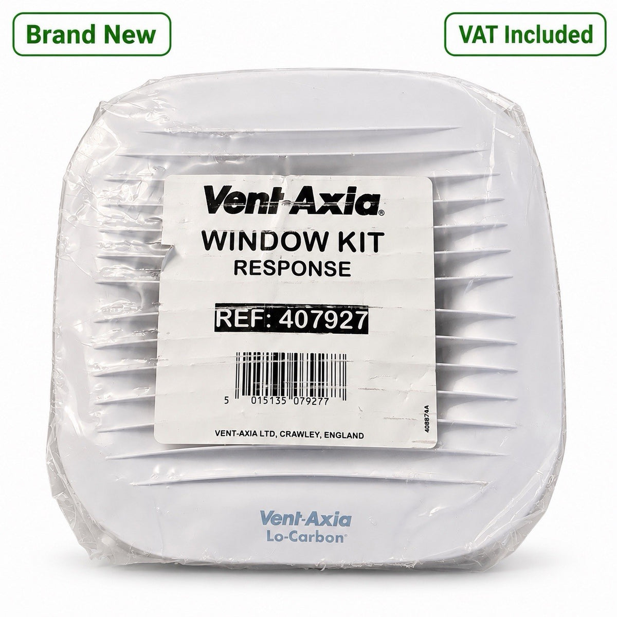 Vent-Axia 407927 Response Window Mounting Kit Lo-Carbon White New