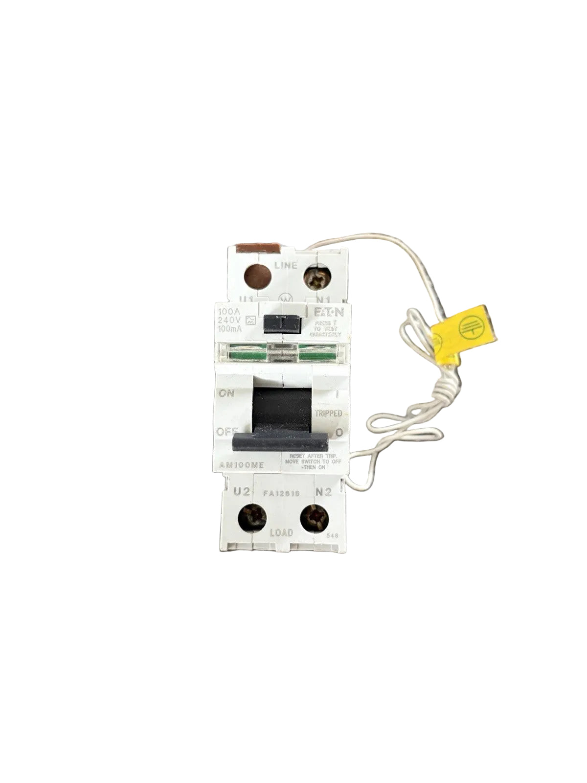 MEM AM100ME 100A 100MA DP RCD SWITCH - EATON A TYPE