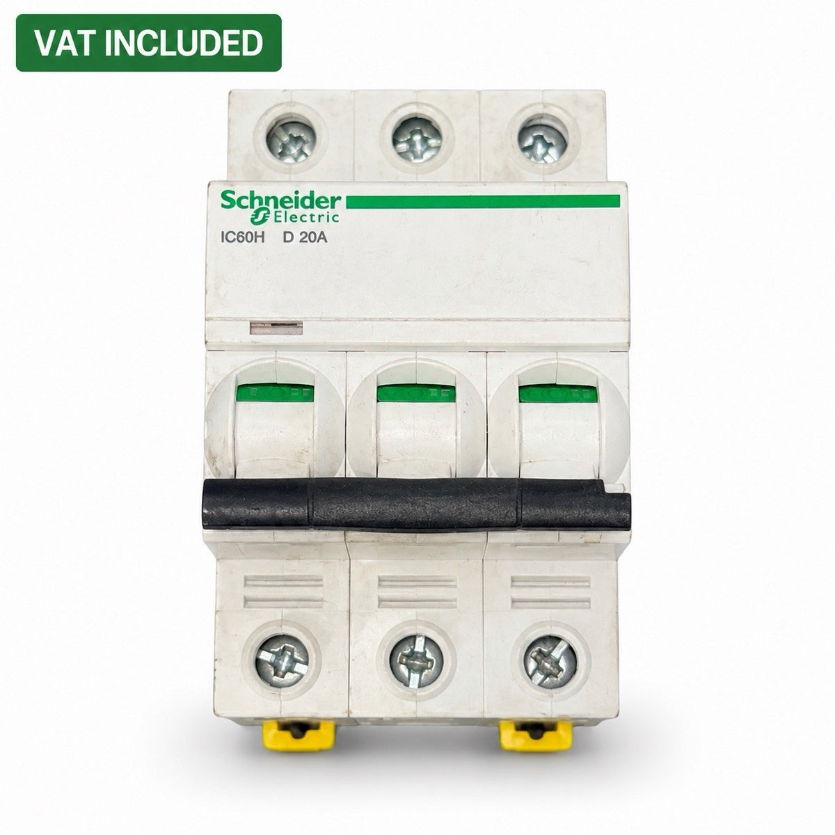 Schneider Electric iC60H D20A 20A 3 Pole MCB Triple Phase Circuit Breaker