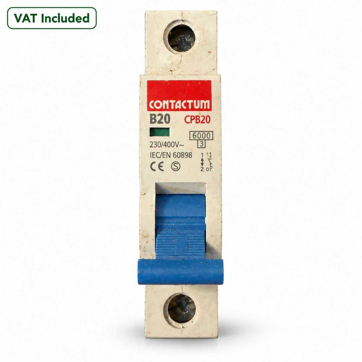 CONTACTUM 20 AMP CURVE B 6kA MCB CIRCUIT BREAKER CPB20