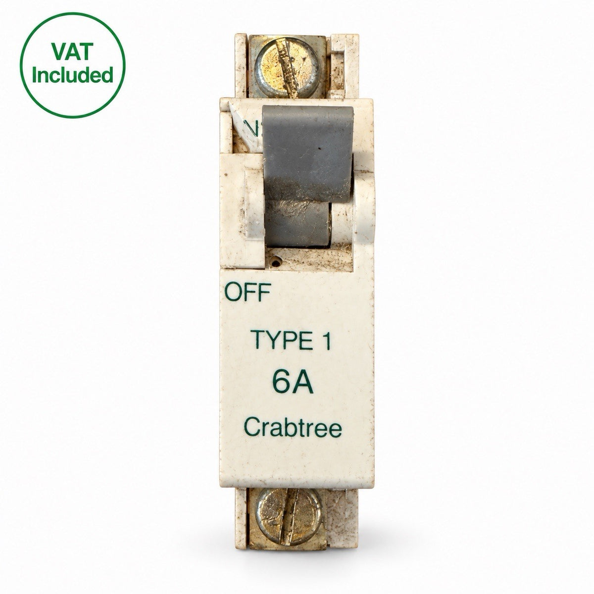 Crabtree 6A Type 1 MCB Single Pole Circuit Breaker VAT Included