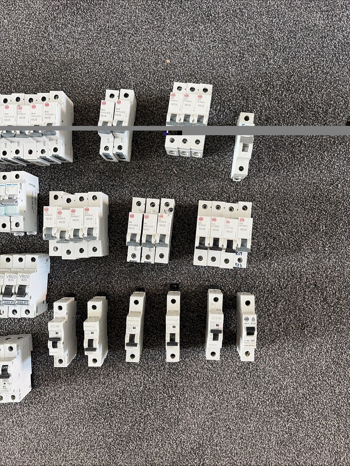 75x MCB Job Lot MEM , Wylex , Hager , Eaton , Schneider , BG , MK , Volex