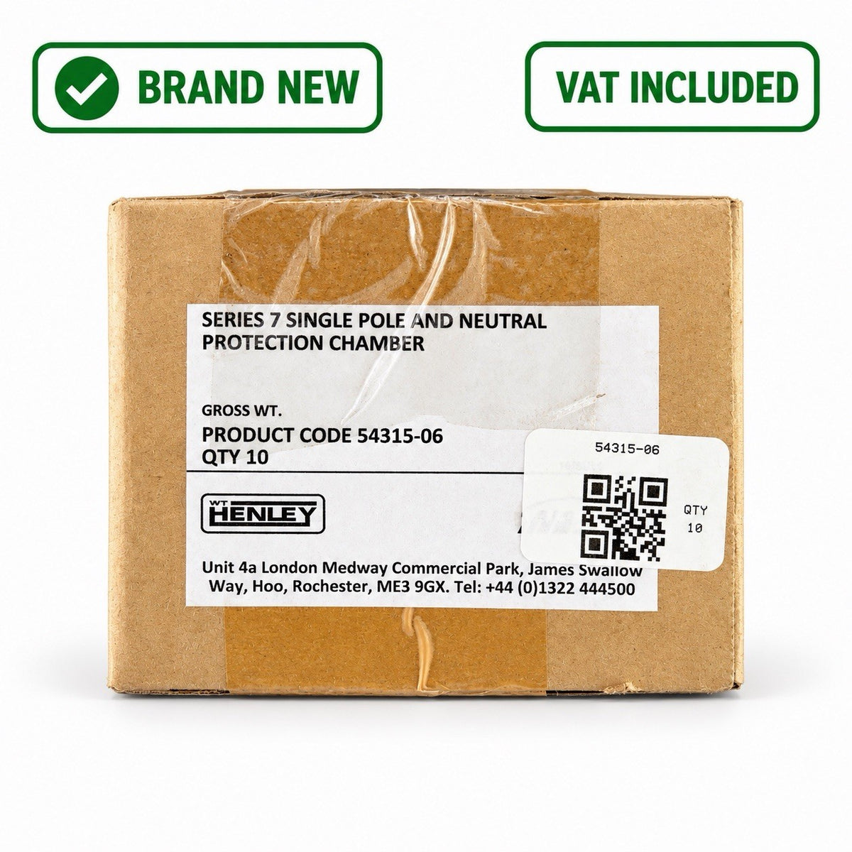 10x Henley 54315-06 Series 7 Single Pole and Neutral Protection Chambers New