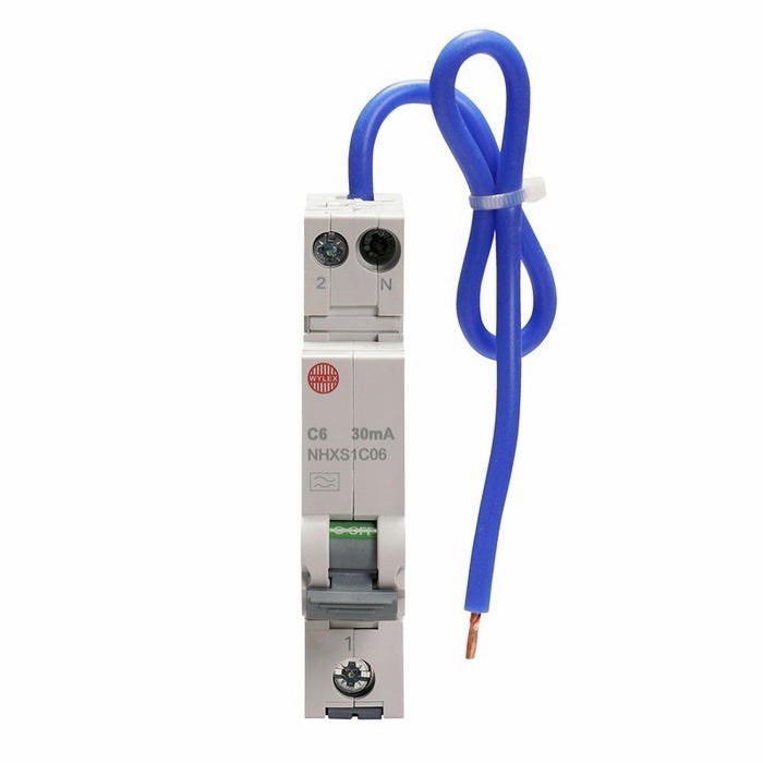 Wylex Mini NHXS1C06 C6 30mA Type A RCBO Circuit Breaker , VAT Inc