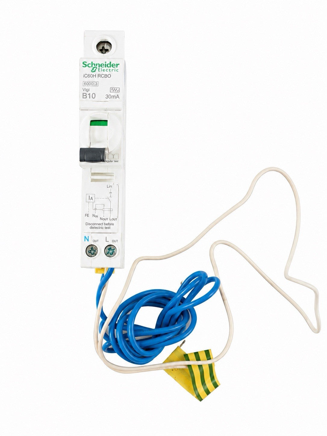 Schneider iC60H RCBO B10 10A 30mA Type A Single Module