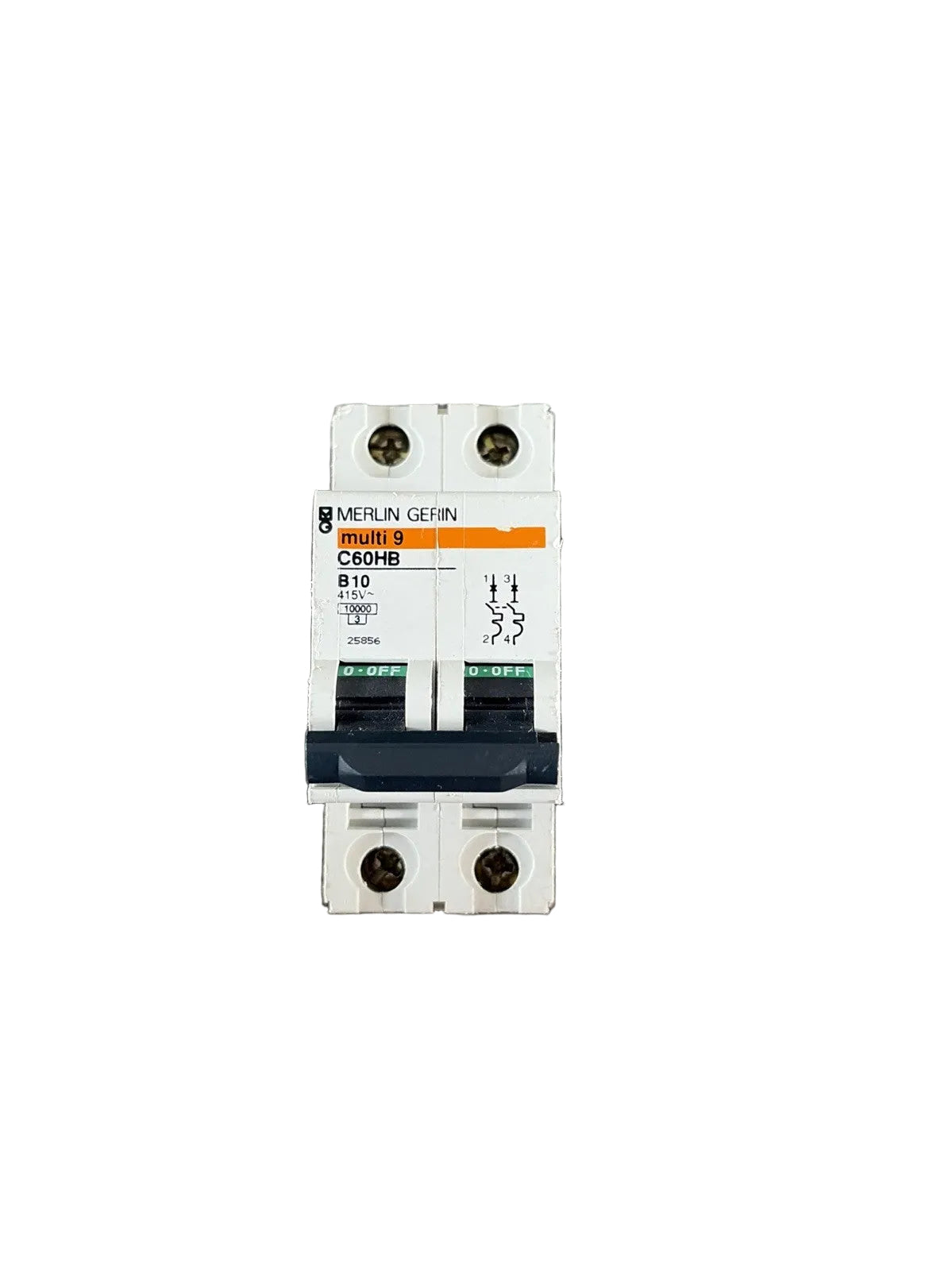 Merlin Gerin Multi 9 C60HB B10 DOUBLE POLE 415V (25856) VAT included In Price