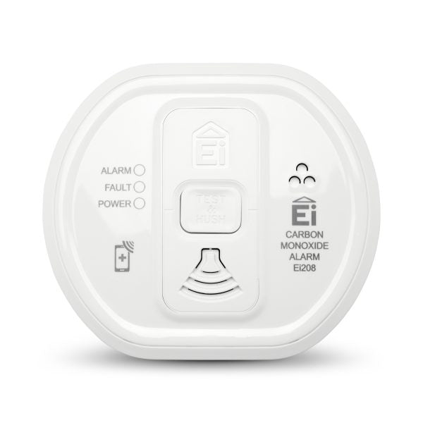 Aico Ei208WRF wireless carbon monoxide alarm – manufacturer reference image; supplied item is used with 2033 expiry