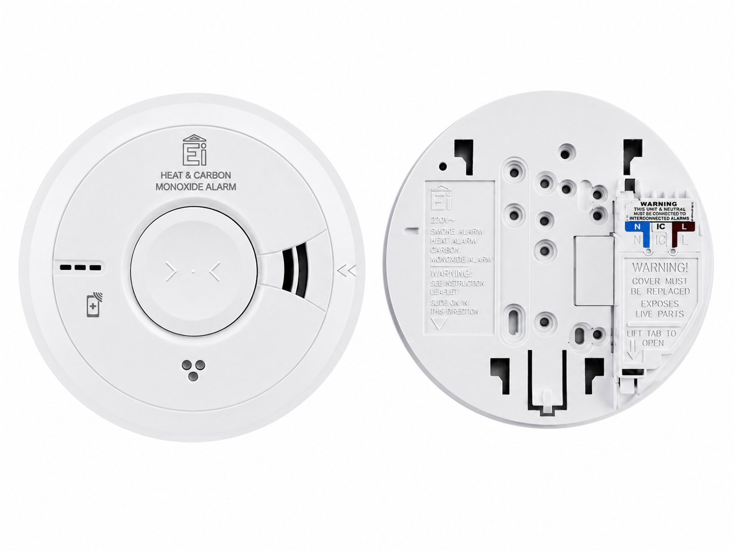 Aico EI3028 Mains Powered Multi-Sensor Heat & Carbon Monoxide Alarm Expiring 2033