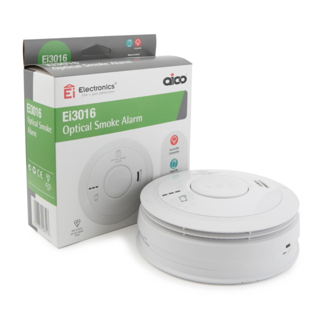 2036 Expiry Aico Ei3016 Optical Smoke Alarm 3000 Series Used VAT Included