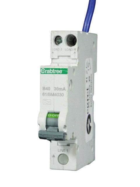 CRABTREE 6 AMP CURVE B 6kA 30mA RCBO TYPE A 61/BM0630 STARBREAKER