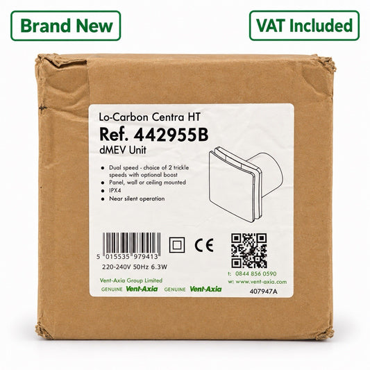 Vent-Axia Lo-Carbon Centra HT 442955B dMEV Extractor Fan Brand New