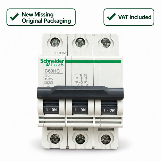 Schneider Electric C60HC C25 25A Three Pole MCB 10kA New Other VAT Included