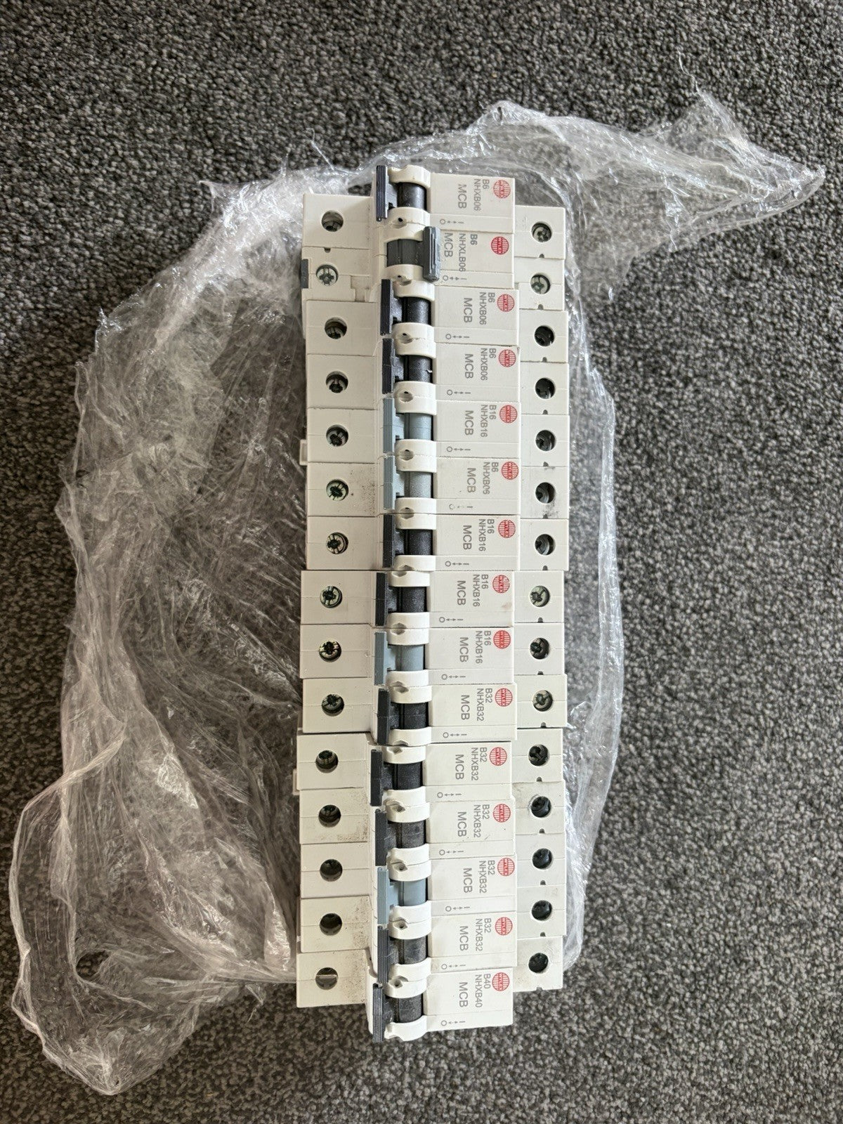 15x Wylex NHX Type B MCB Bundle 6A 16A 32A 40A Circuit Breakers Job Lot Used