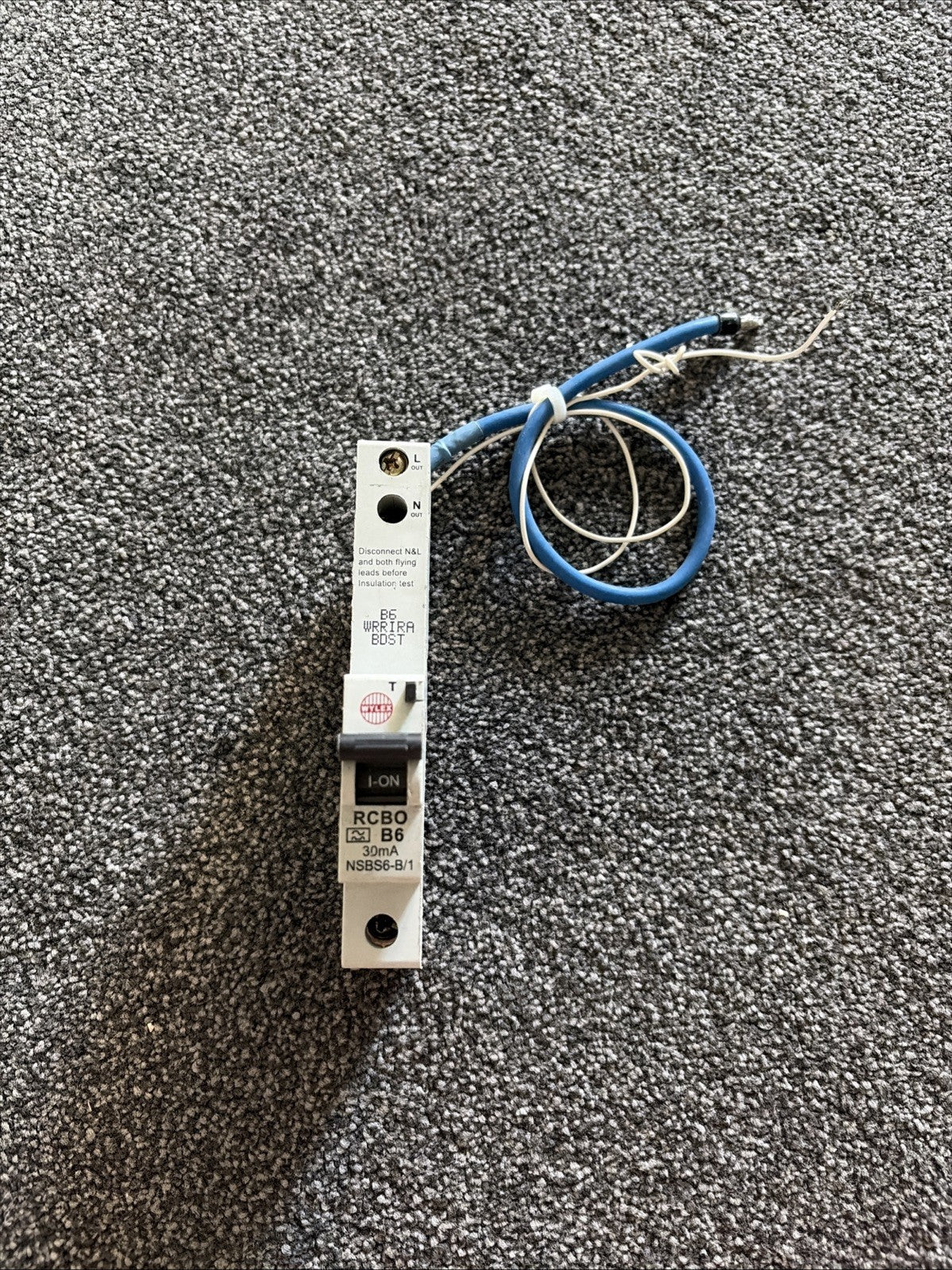 WYLEX 6 AMP CURVE B 6kA 30mA RCBO TYPE A NSBS6-B/1