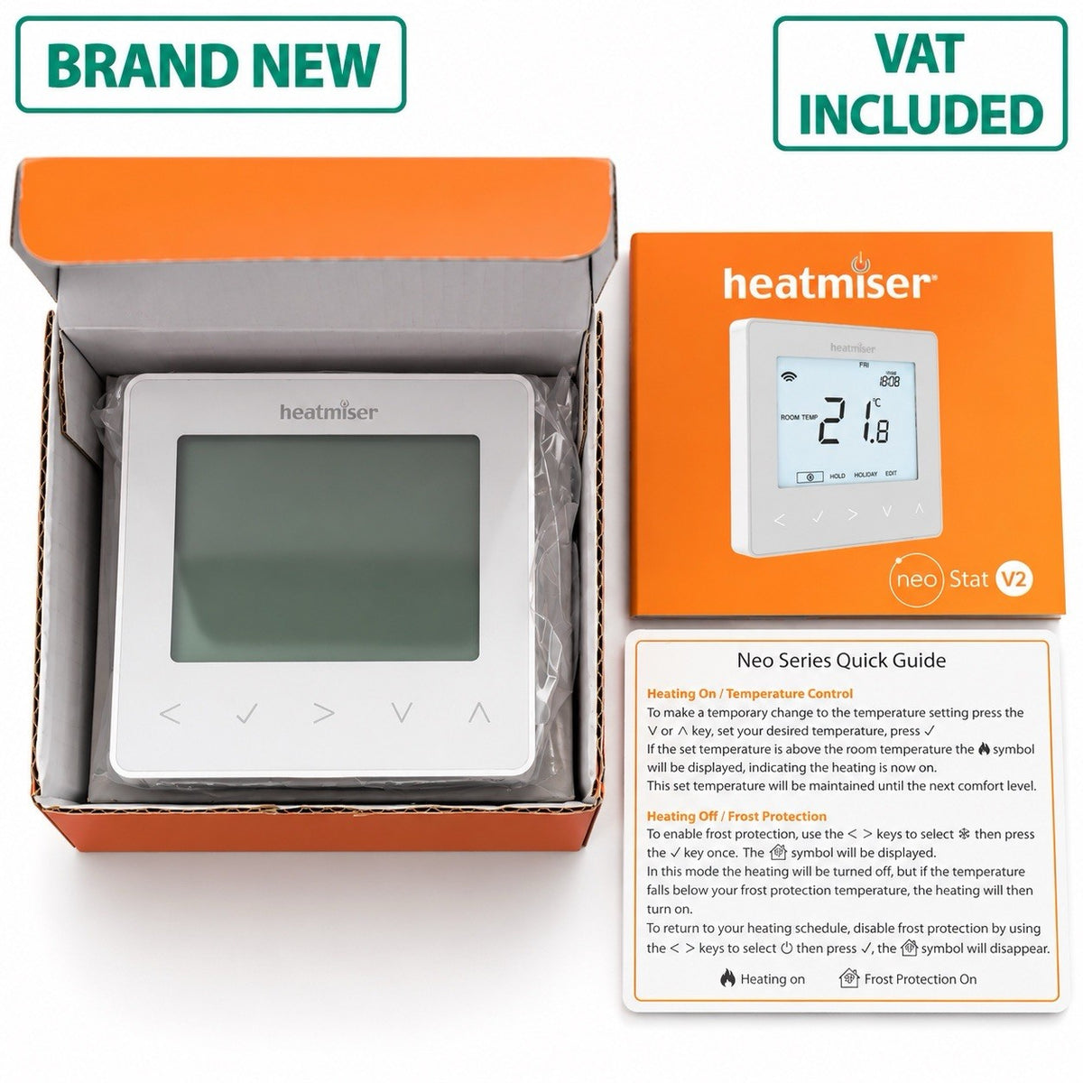 Heatmiser neoStat V2 Smart Programmable Thermostat Heating Control Brand New