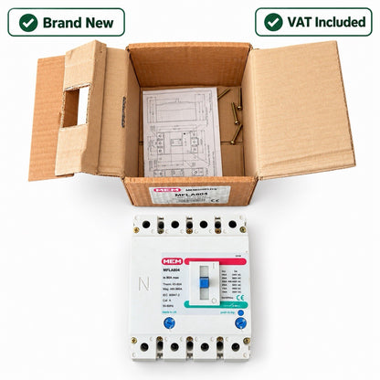 MEM Memshield 2 MFLA804 80A 4 Pole MCCB Adjustable Trip Brand New VAT Included