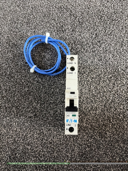 EATON 40 AMP TYPE C 6 kA 30 mA RCBO RCD MCB EMCH140R30