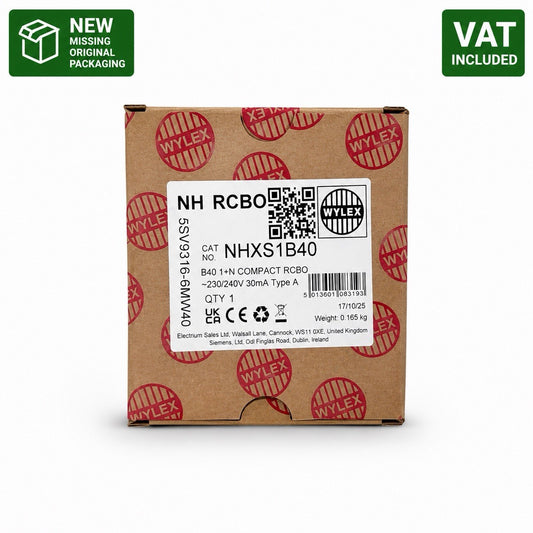 Wylex Mini NHXS1B40 40A B Curve 30mA Type A Compact RCBO Brand New VAT Included