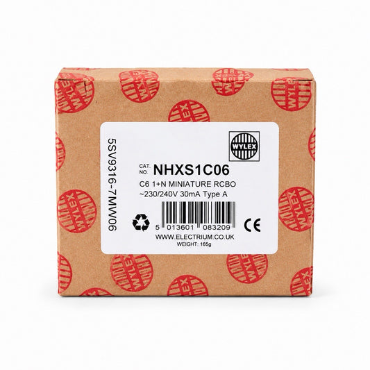 Wylex Mini NHXS1C06 C6 30mA Type A RCBO Circuit Breaker , VAT Inc