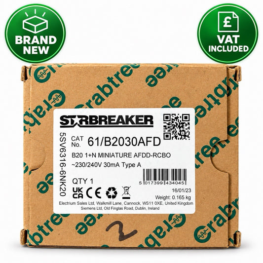 Crabtree Starbreaker 61/B2030AFD 20A Type A AFDD RCBO 30mA New VAT Included