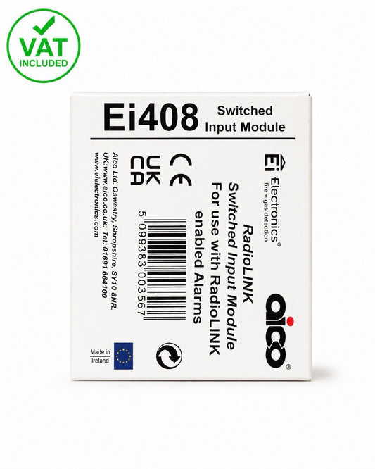 Aico Ei408 RadioLINK Switched Input Module Brand New Sealed VAT Expiry 2035