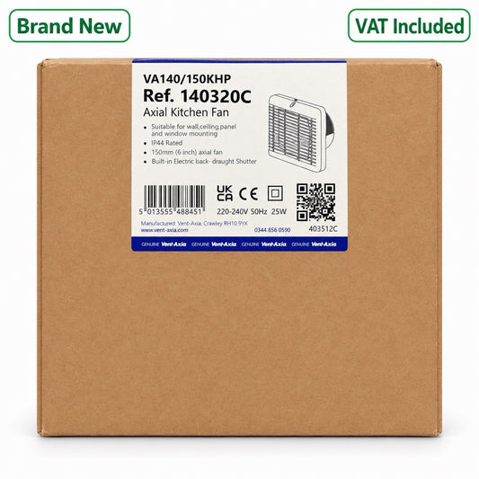 Vent-Axia VA140/150KHP 140320C 150mm Kitchen Extractor Fan Brand New