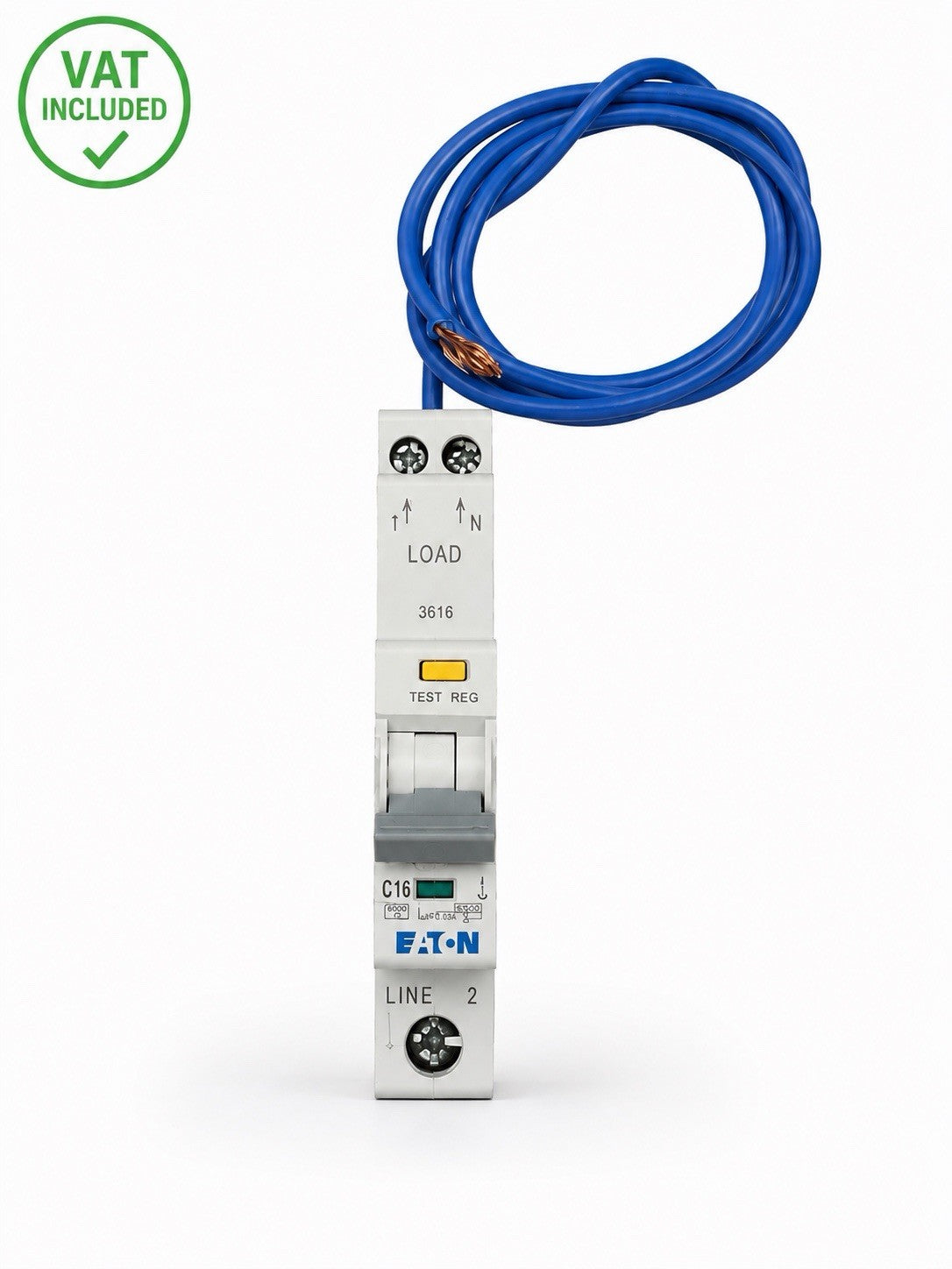 Eaton EMCH116R30C C16 16A 30mA Type A RCBO 10kA Memshield 3