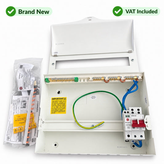 Wylex 11 Way Metal Consumer Unit 100A Main Switch Type 2 SPD Brand New