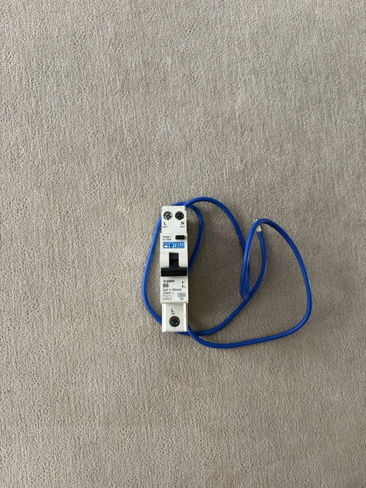 Proteus 6A B6 RCBO 1-Pole 1-Phase 30mA B-Type 6MBRSPK Circuit Breaker A Type