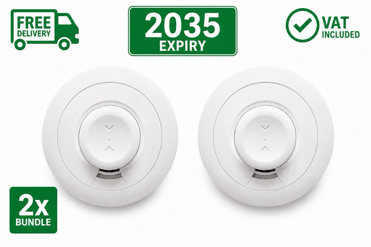 2x Aico Ei660iRF RadioLINK+ Battery Smoke & Heat Alarms 2035 Expiry