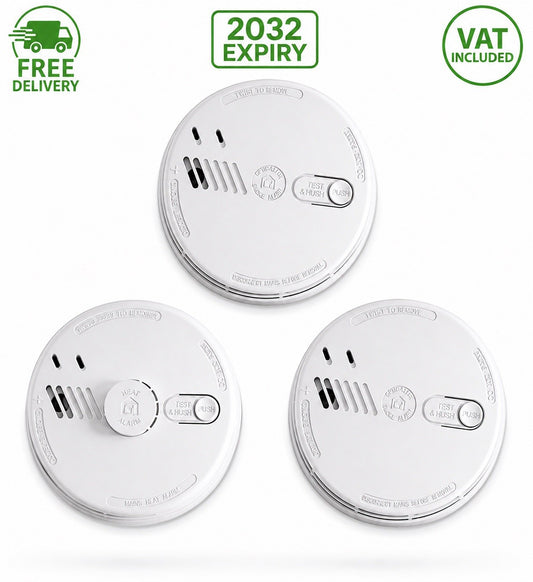 Aico Ei141RC x2 & Ei144RC Heat Alarm Bundle 2032  Expiry Mains Smoke Alarm