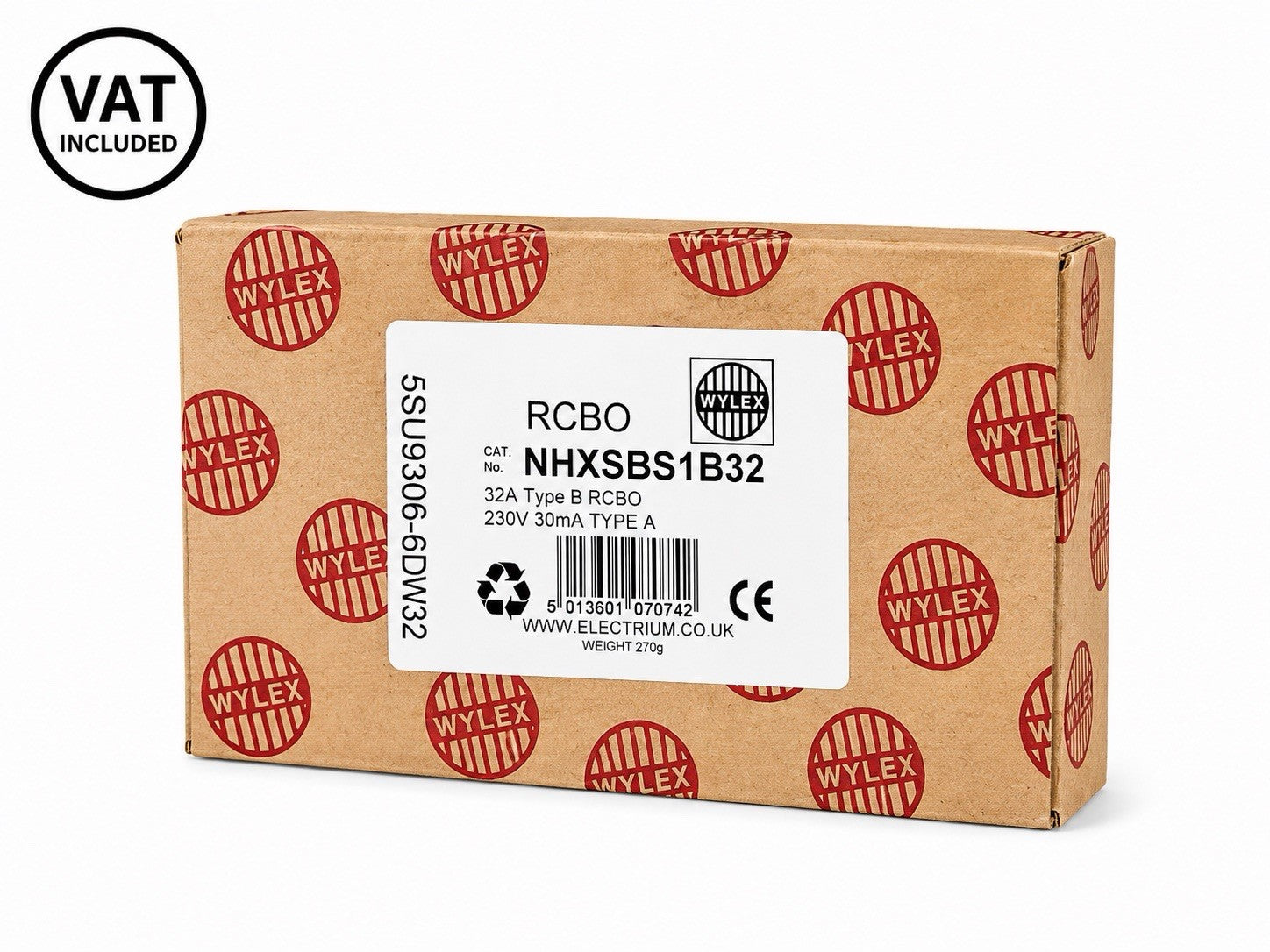 Wylex NHXSBS1B32 RCBO 32A Type B 30mA Type A RCBO Brand New In Box