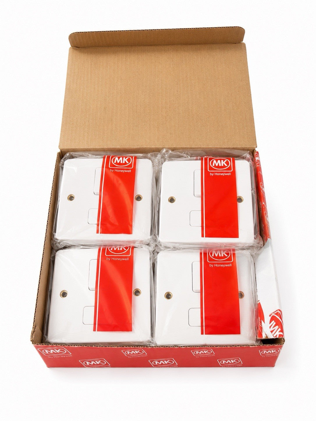 10x MK Logic Plus K1040WHI 13A DP Switched Connection Unit White Double Pole