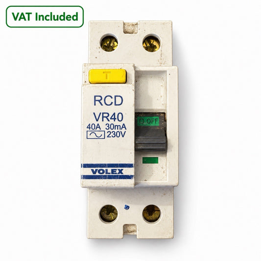 Volex VR40 40A 30mA Type AC Double Pole RCD 230V Used