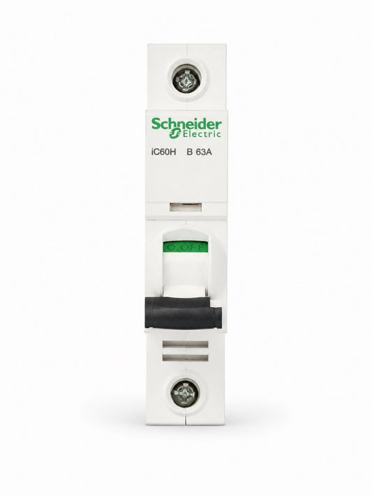 Schneider Electric Acti9 iC60H B63A 63A Type B Single Pole MCB Circuit Breaker