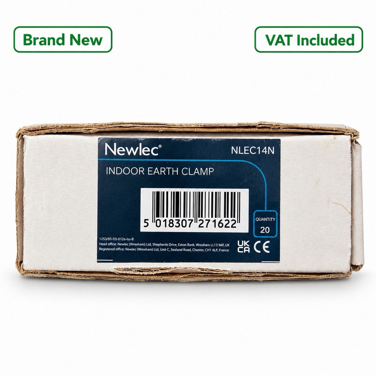 Newlec NLEC14N Indoor Earth Clamps Box of 20 New