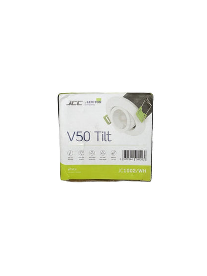 JCC Leviton V50 Tilt White LED Downlight Selectable Colour, Model JC1002/WH