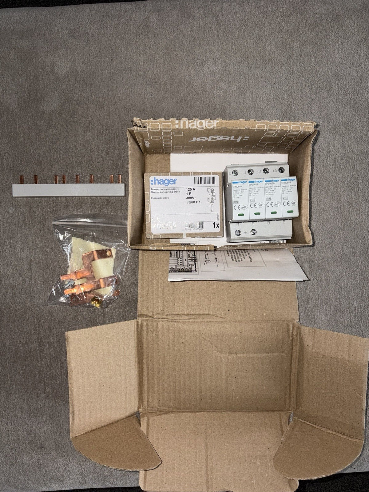 Hager JK102SPD 125A Surge Protection Kit - VAT included