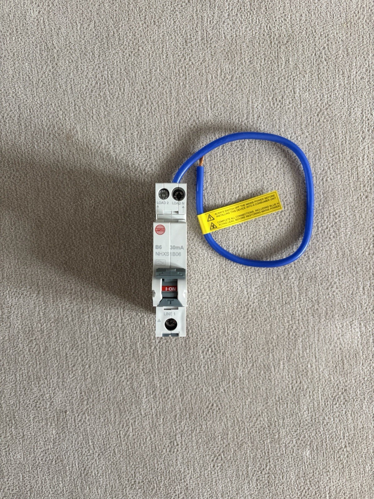 WYLEX B6 30mA - NHXS1B06 - Type B MINI RCBO - VAT Included