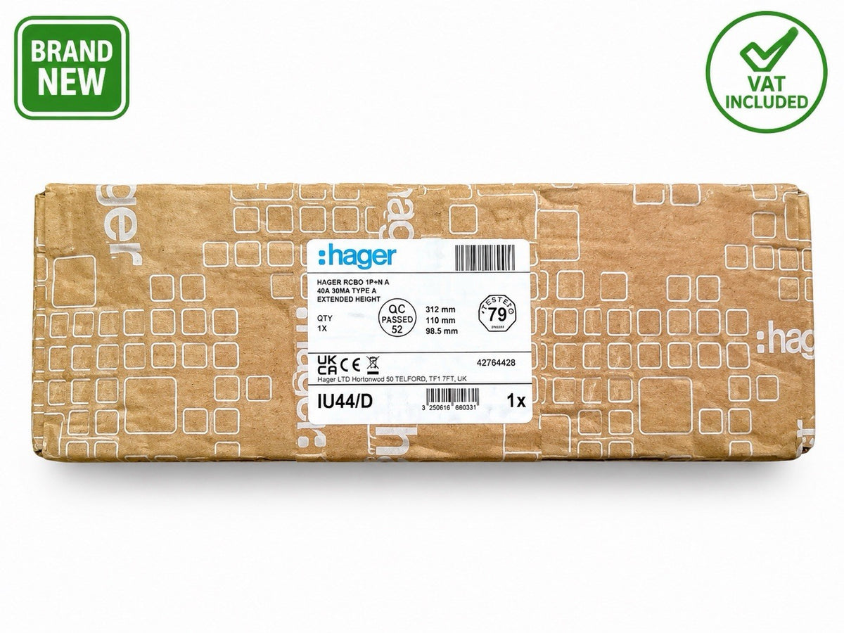 Hager IU44/D Invicta 4 Module Extended Height Enclosure Brand New VAT inc
