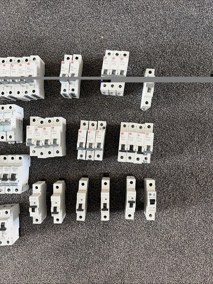 75x MCB Job Lot MEM , Wylex , Hager , Eaton , Schneider , BG , MK , Volex
