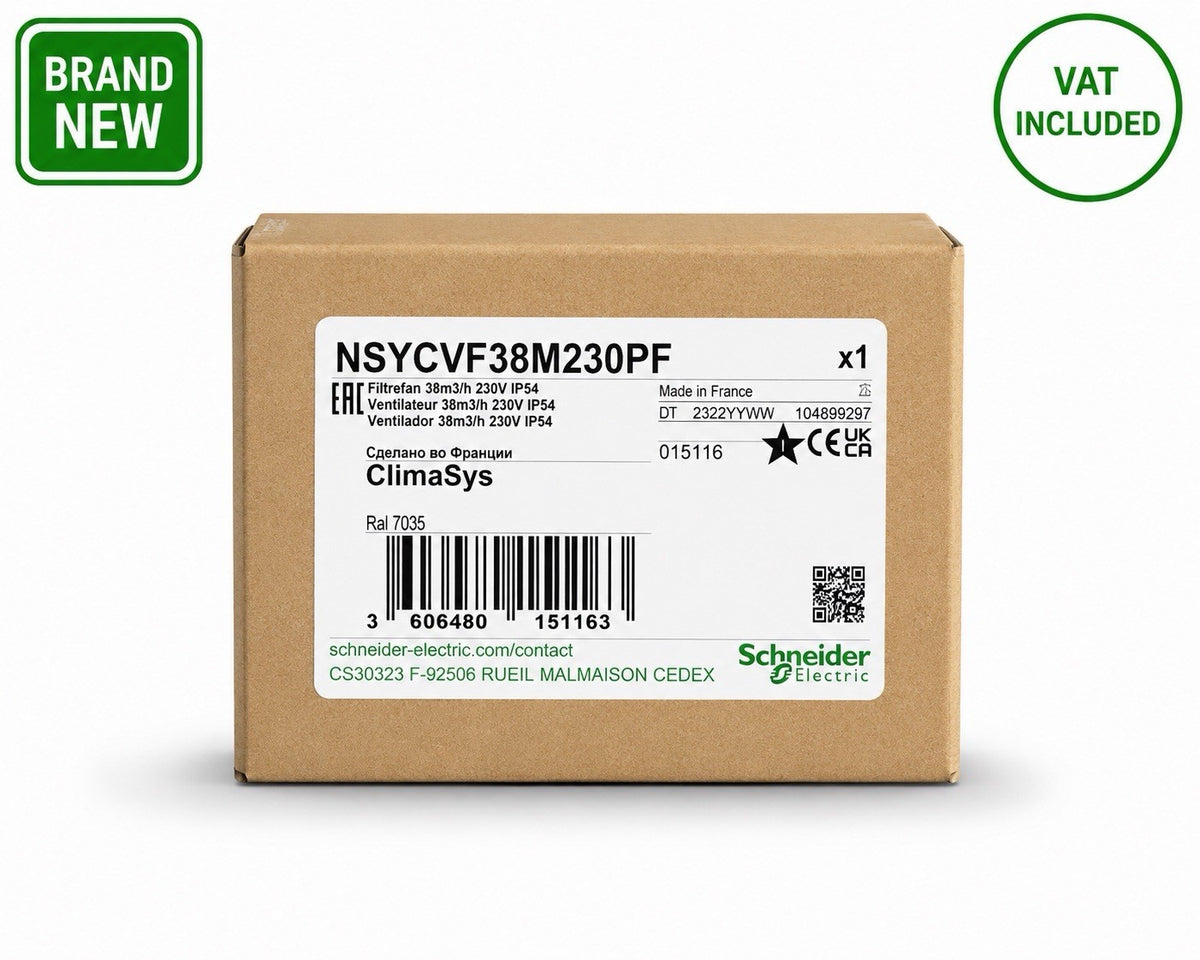 Schneider Electric NSYCVF38M230PF ClimaSys Filter Fan 38m³/h 230V IP54 Brand New