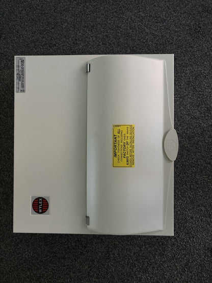 Wylex WNM2711L Metal Consumer Unit 100A Main Switch Type 2 SPD 6 RCBOs