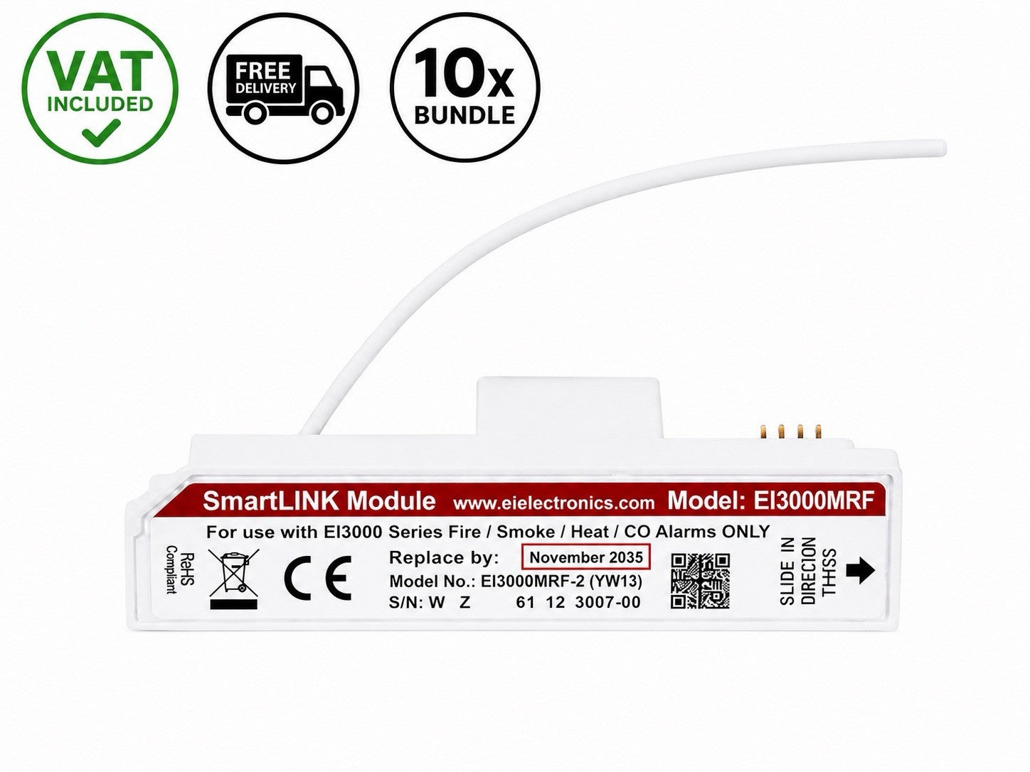 10x Aico EI3000MRF SmartLink Interconnection Module 2035