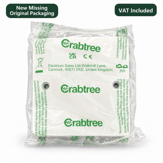 Crabtree 1 Gang Blanking Plate White New Other VAT Included