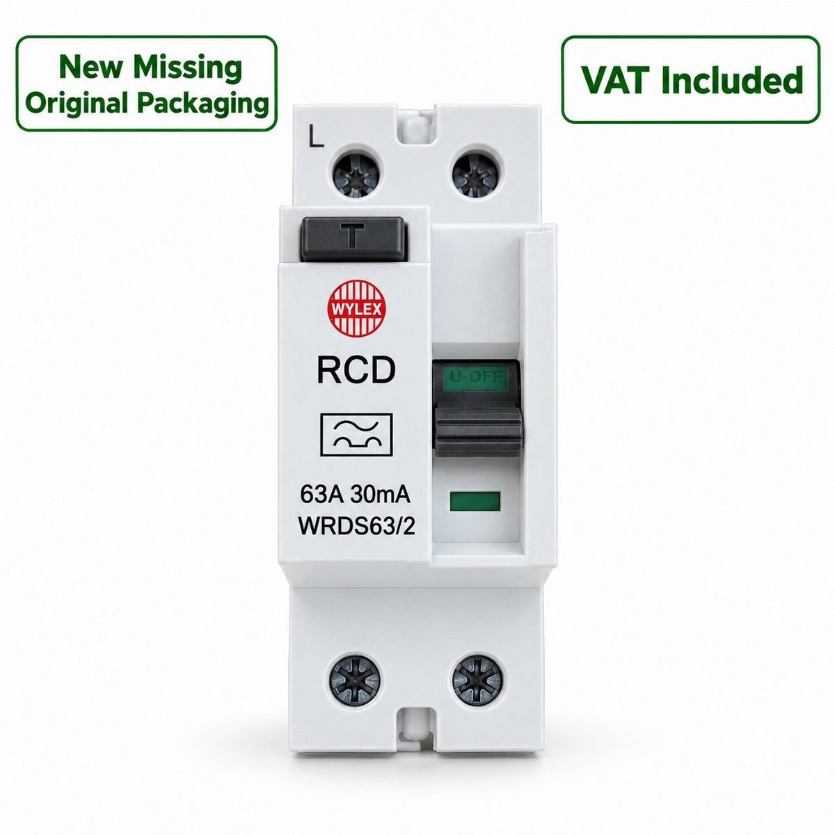 Wylex WRDS63/2 63A 30mA Type A Double Pole RCD New Other VAT Included