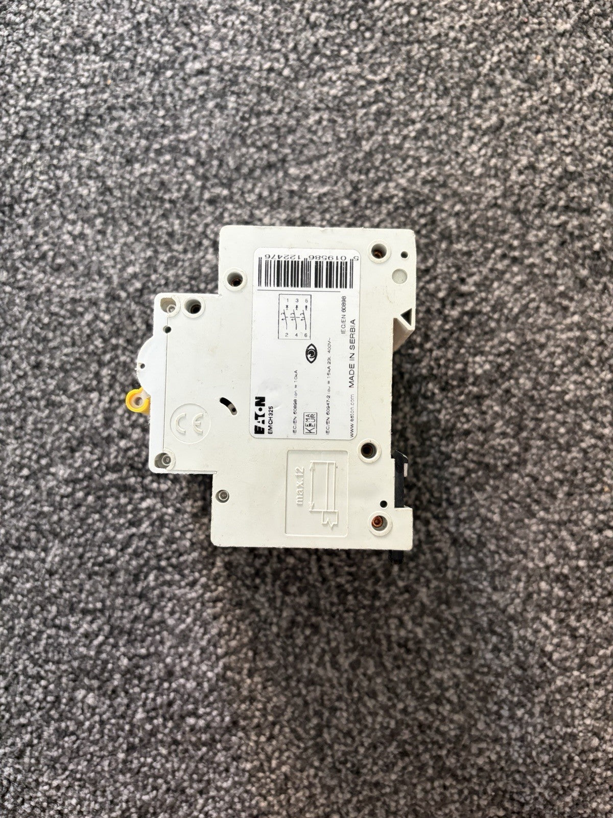 Eaton MCB 25 Amp Type C 25A Triple Pole 3 Phase C25 Memshield 3 EMCH325